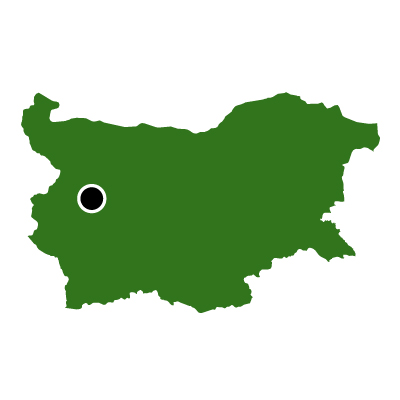 ブルガリア共和国無料フリーイラスト｜首都(緑)